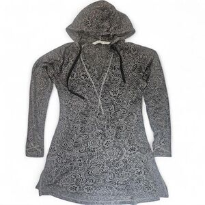 Athleta Black and Gray Patterned hoodie